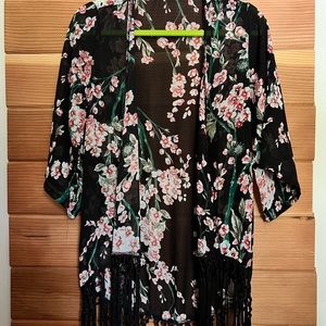 Charolette Russe Sheer cardigan/cover up